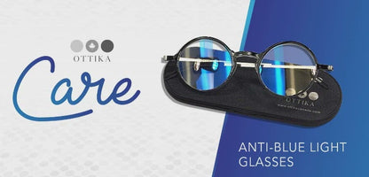 Ottika Care - Lunettes anti-lumière bleue - Adulte | Modèle 52006 | Revêtement or et vert