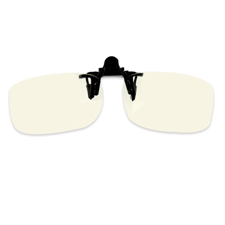 Clip-On For Glasses Anti-Blue Light + Night Vision | Rectangular Shape