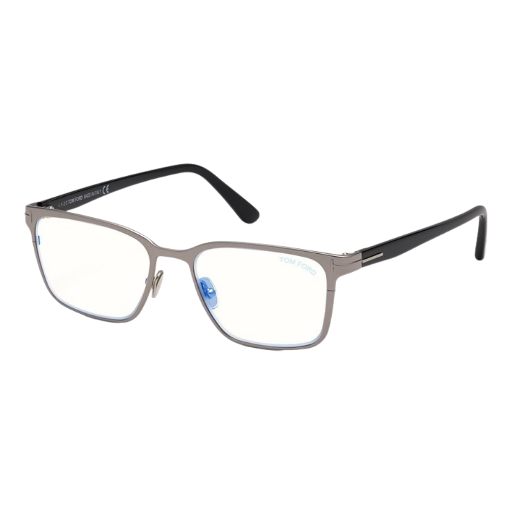 Tom Ford - Blocage de la lumière bleue | Modèle FT5733-B(014)- Ruthénium transparent brillant