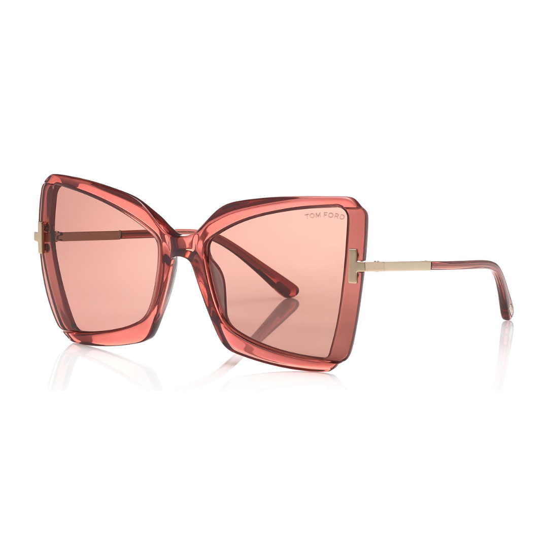 Occhiali da sole Tom Ford | Modello FT0766 72Y - Rosa Antico Trasparente